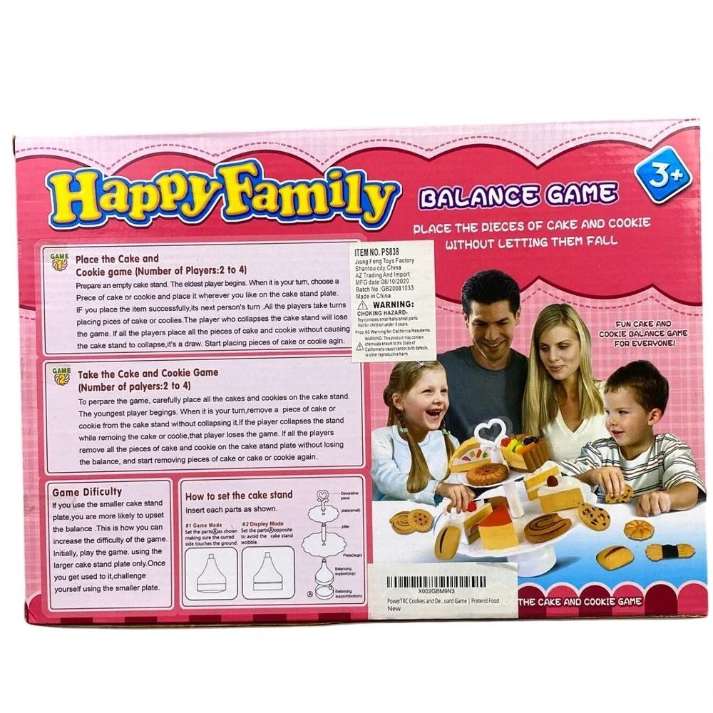 Happy Family Balance Game Cake and Cookie Stacking Toy‎ for Kids Ages 3+